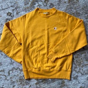 sweatshirt | yellow orange | small | champion